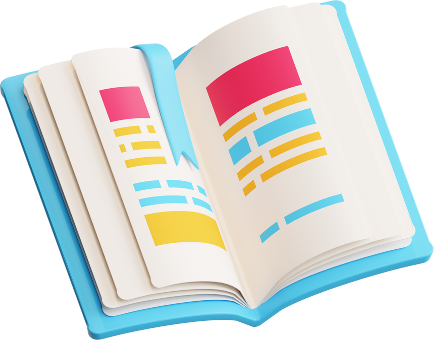 3D Open Book 3D Illustration